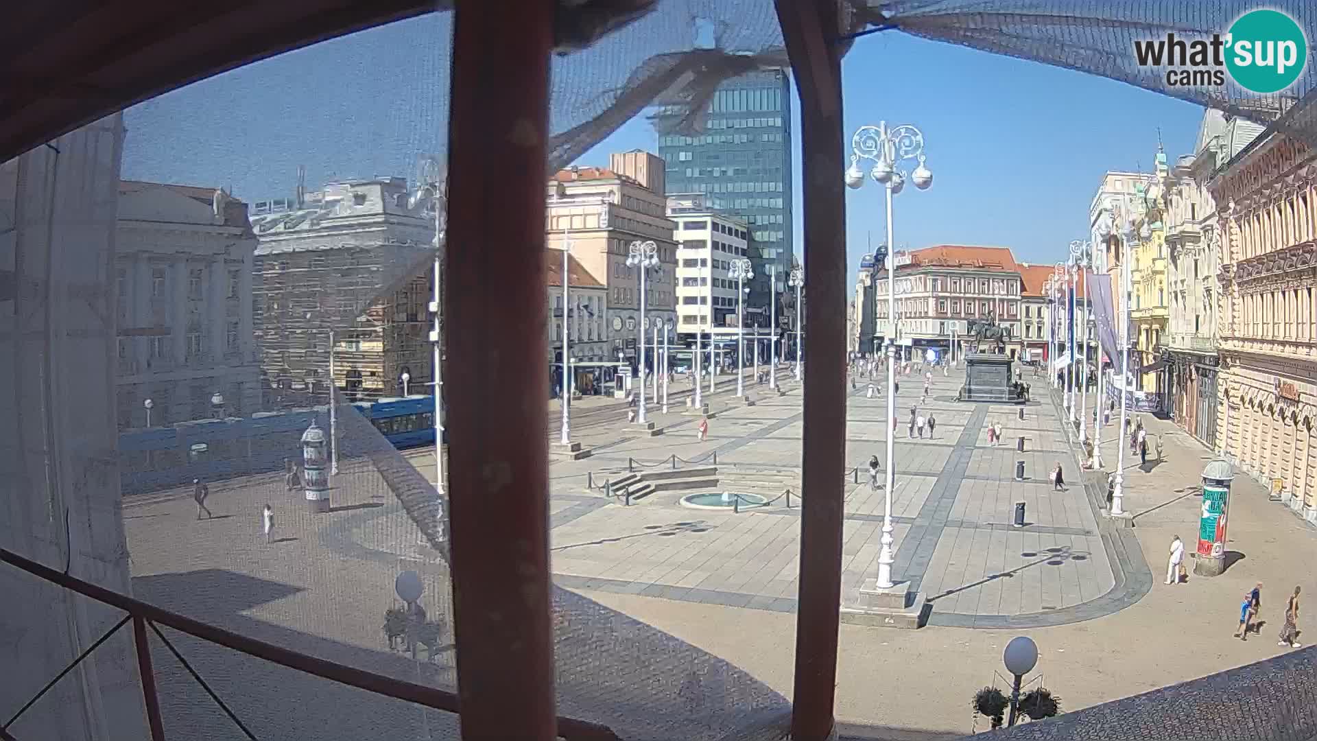 Zagreb camera en vivo plaza Bana Jelačić