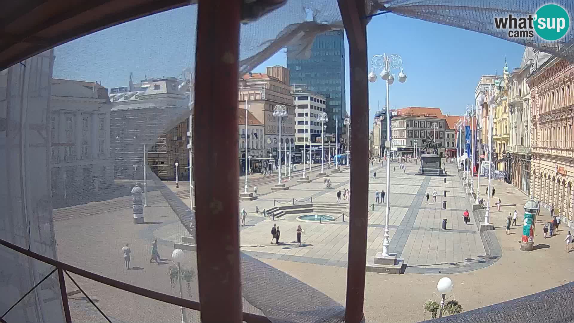Zagreb camera en vivo plaza Bana Jelačić