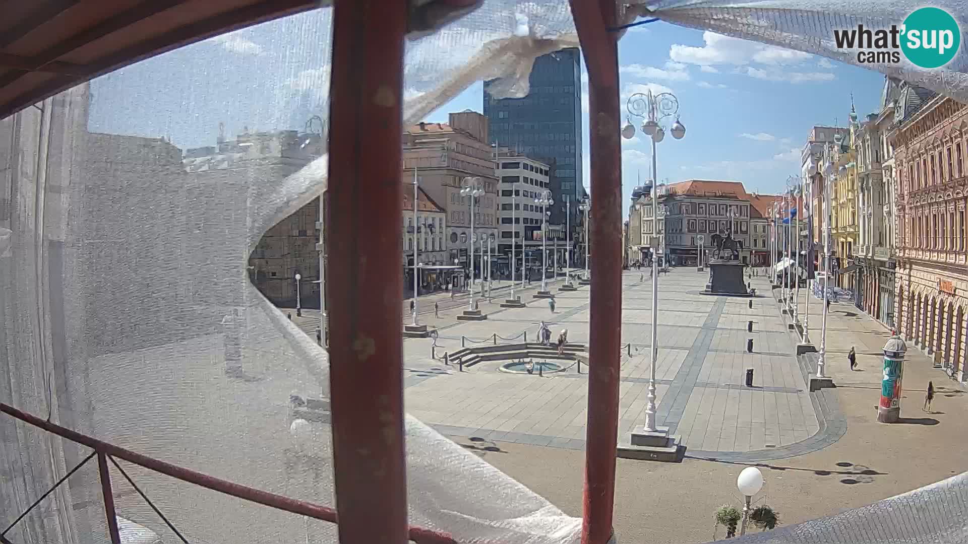 Zagreb camera en vivo plaza Bana Jelačić