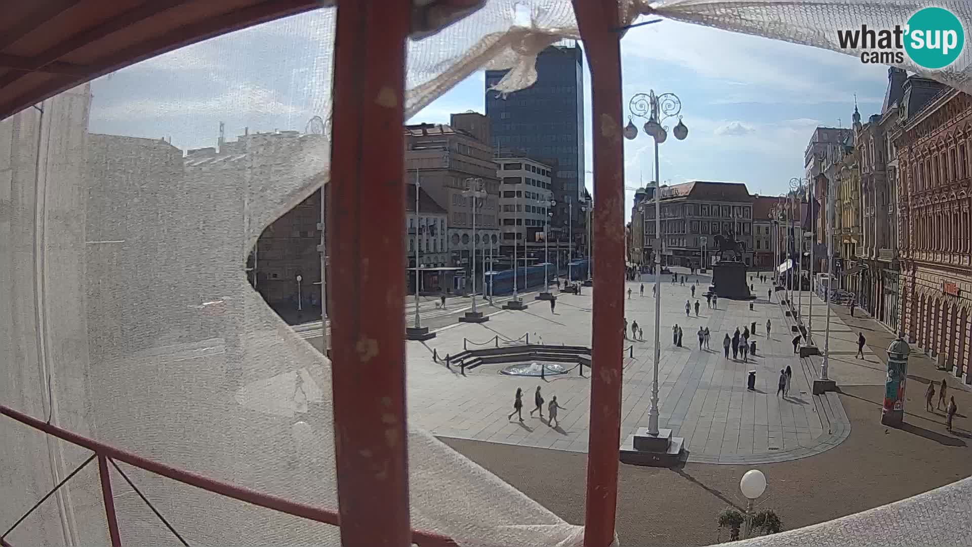 Zagreb Live Webcam Platz Bana Jelačić