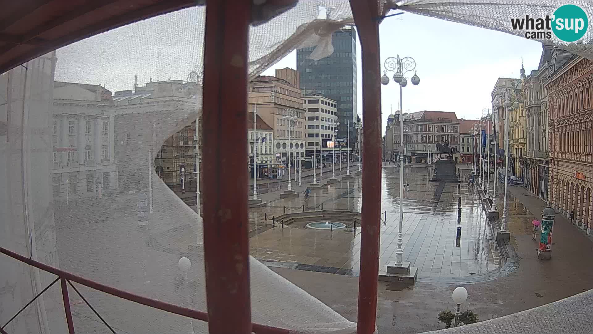Zagreb Live Webcam Platz Bana Jelačić