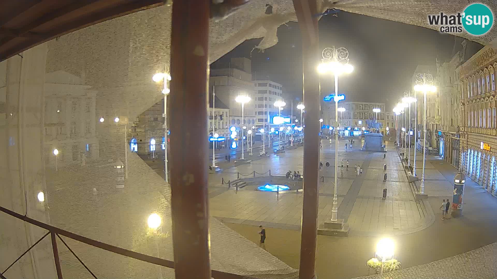 Zagreb web kamera trg Bana Jelačića