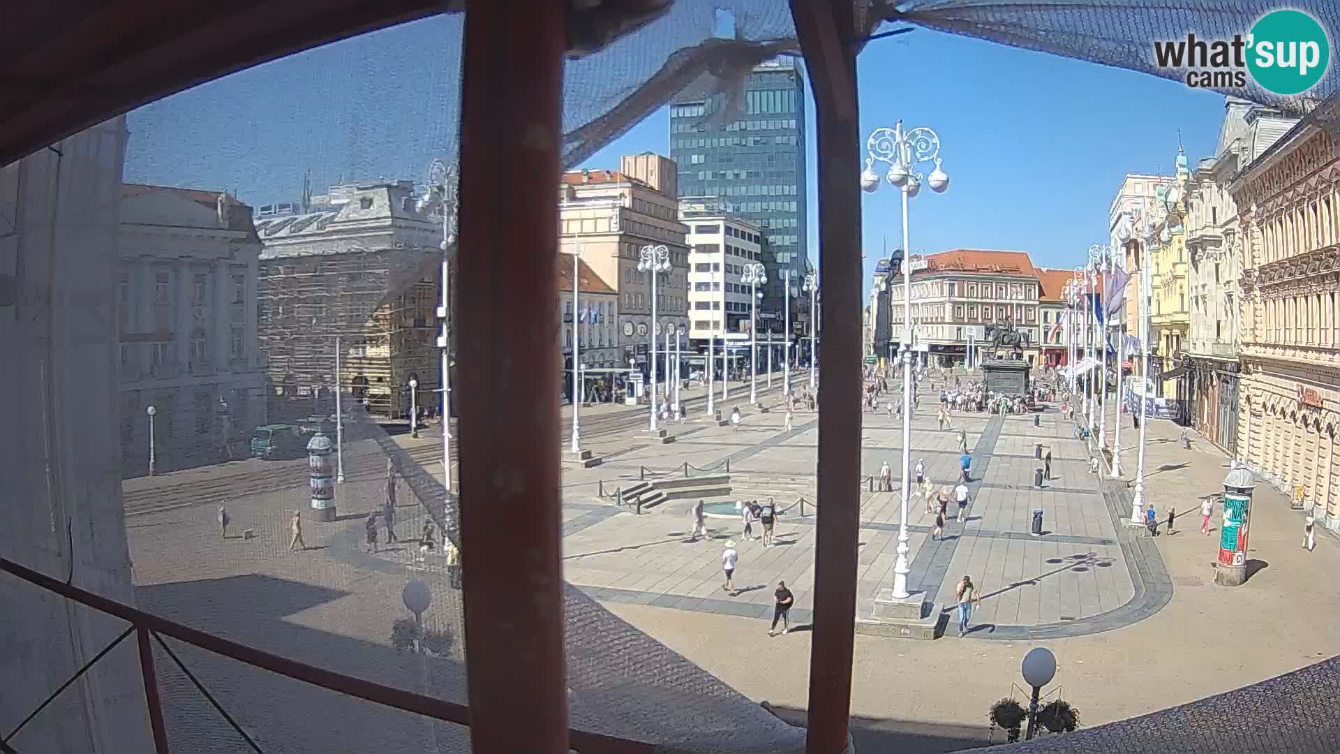 Zagabria Live Webcam piazza Bana Jelačić