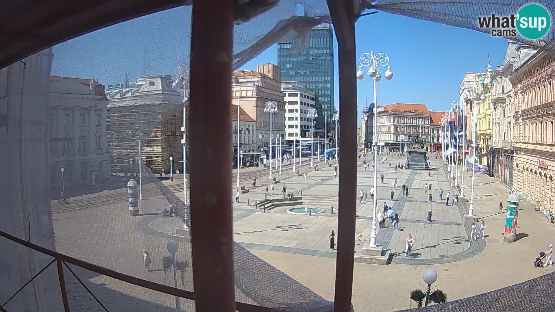 Zagreb camera en vivo plaza Bana Jelačić