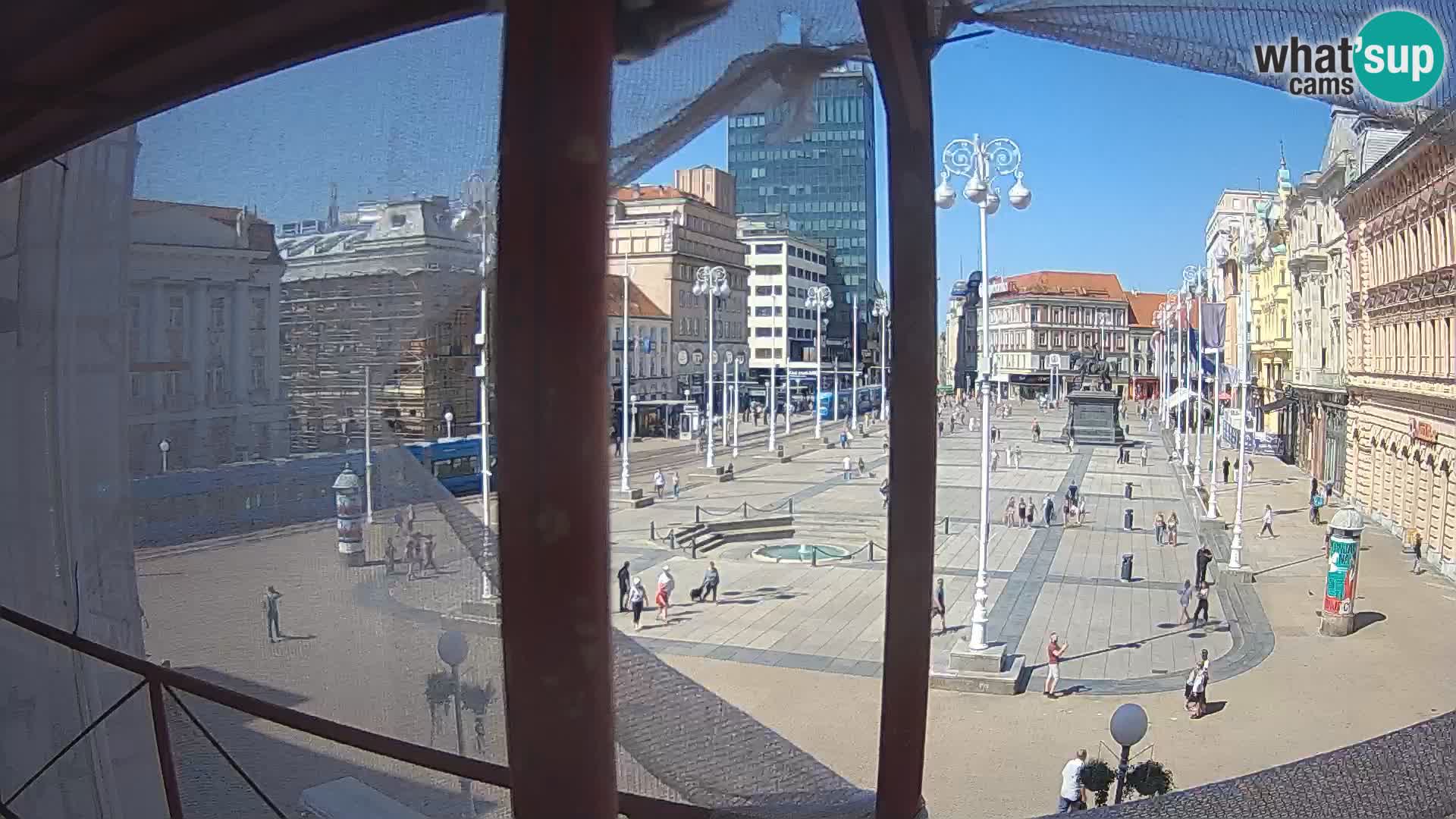 Zagreb camera en vivo plaza Bana Jelačić