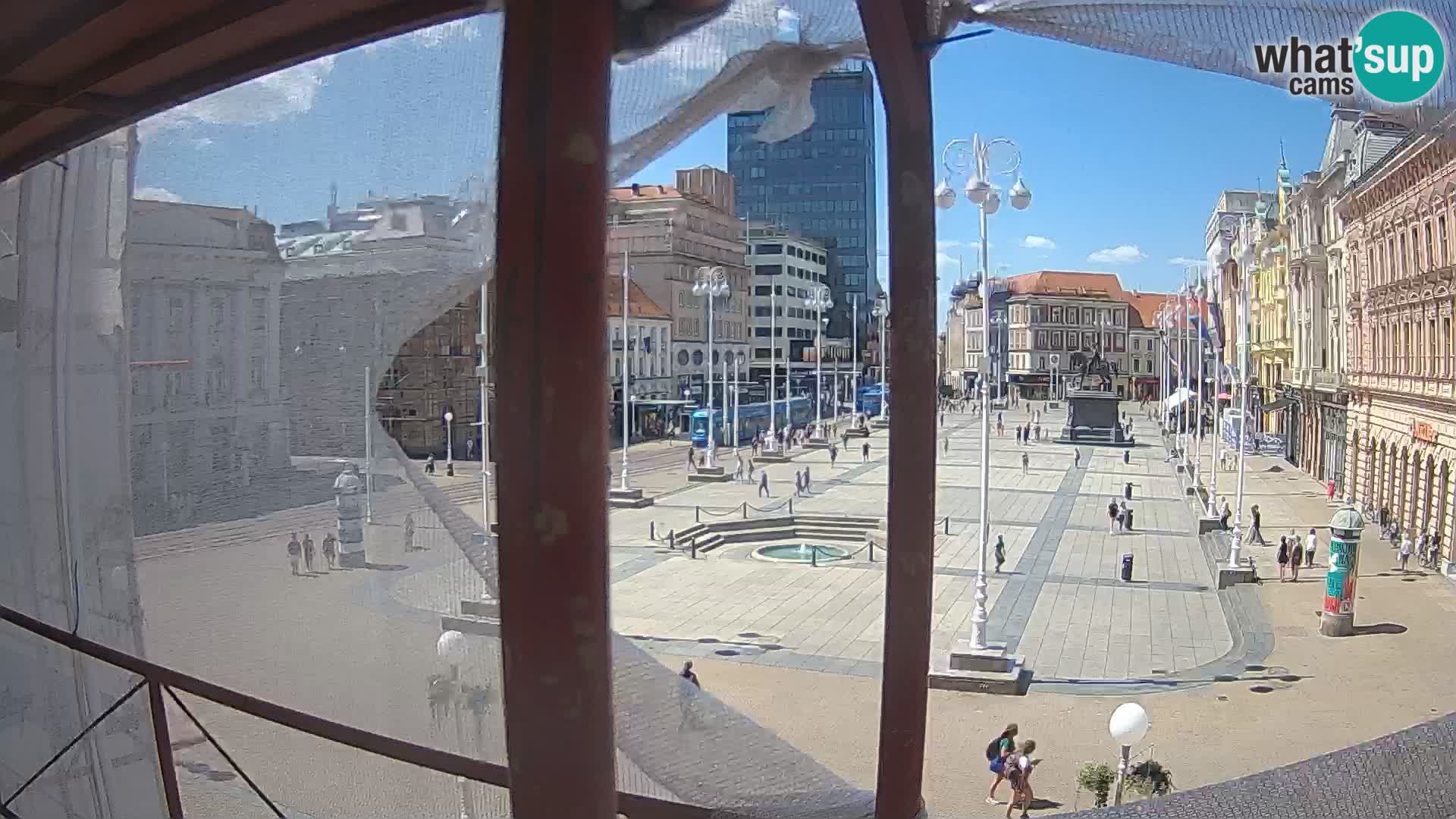 Zagreb camera en vivo plaza Bana Jelačić
