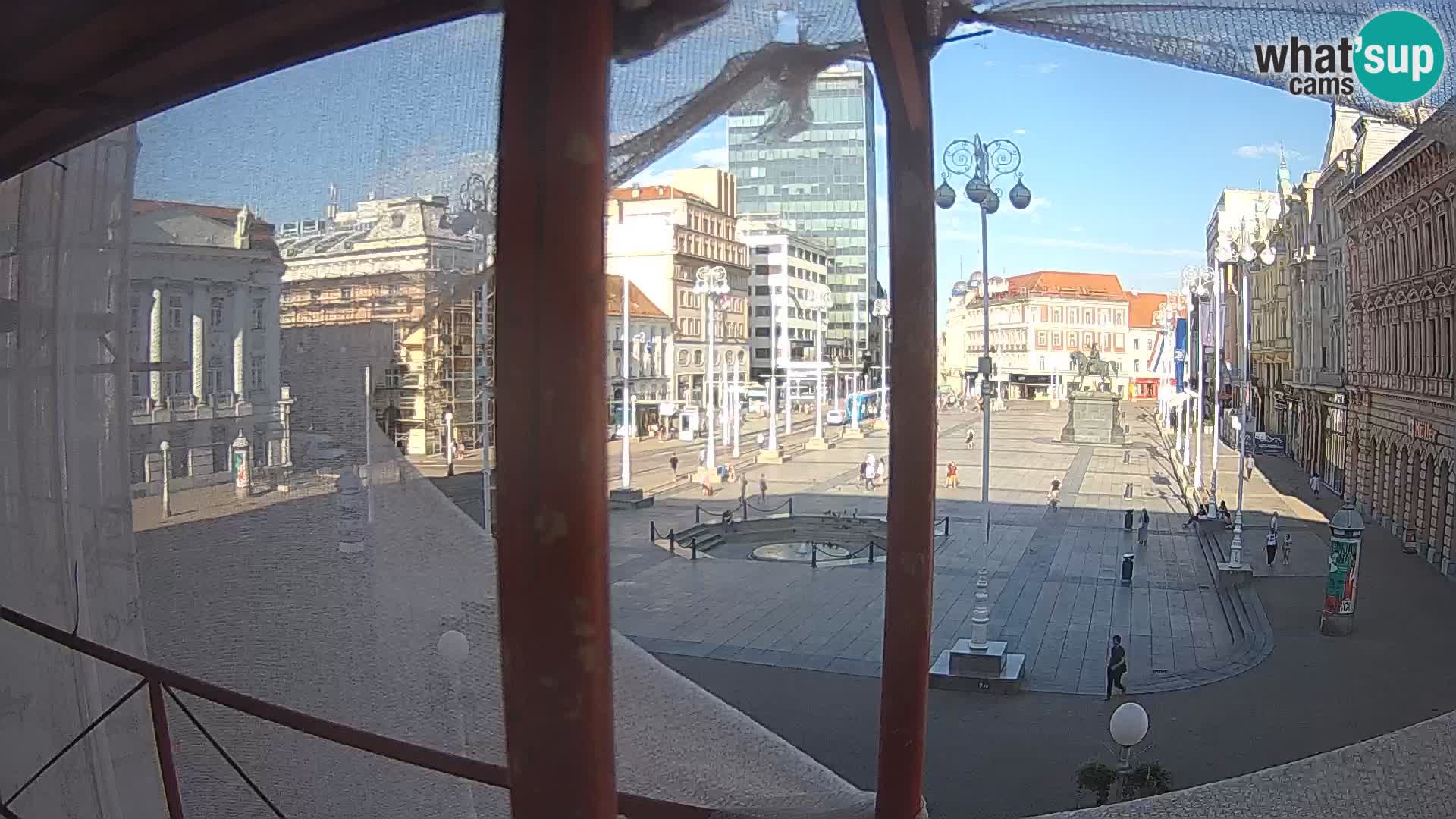 Zagreb camera en vivo plaza Bana Jelačić