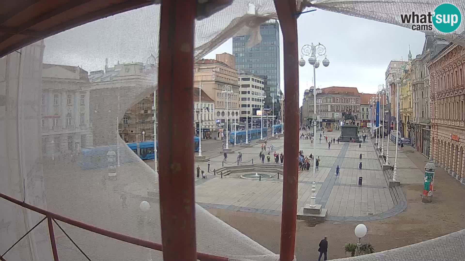 Zagreb camera en vivo plaza Bana Jelačić