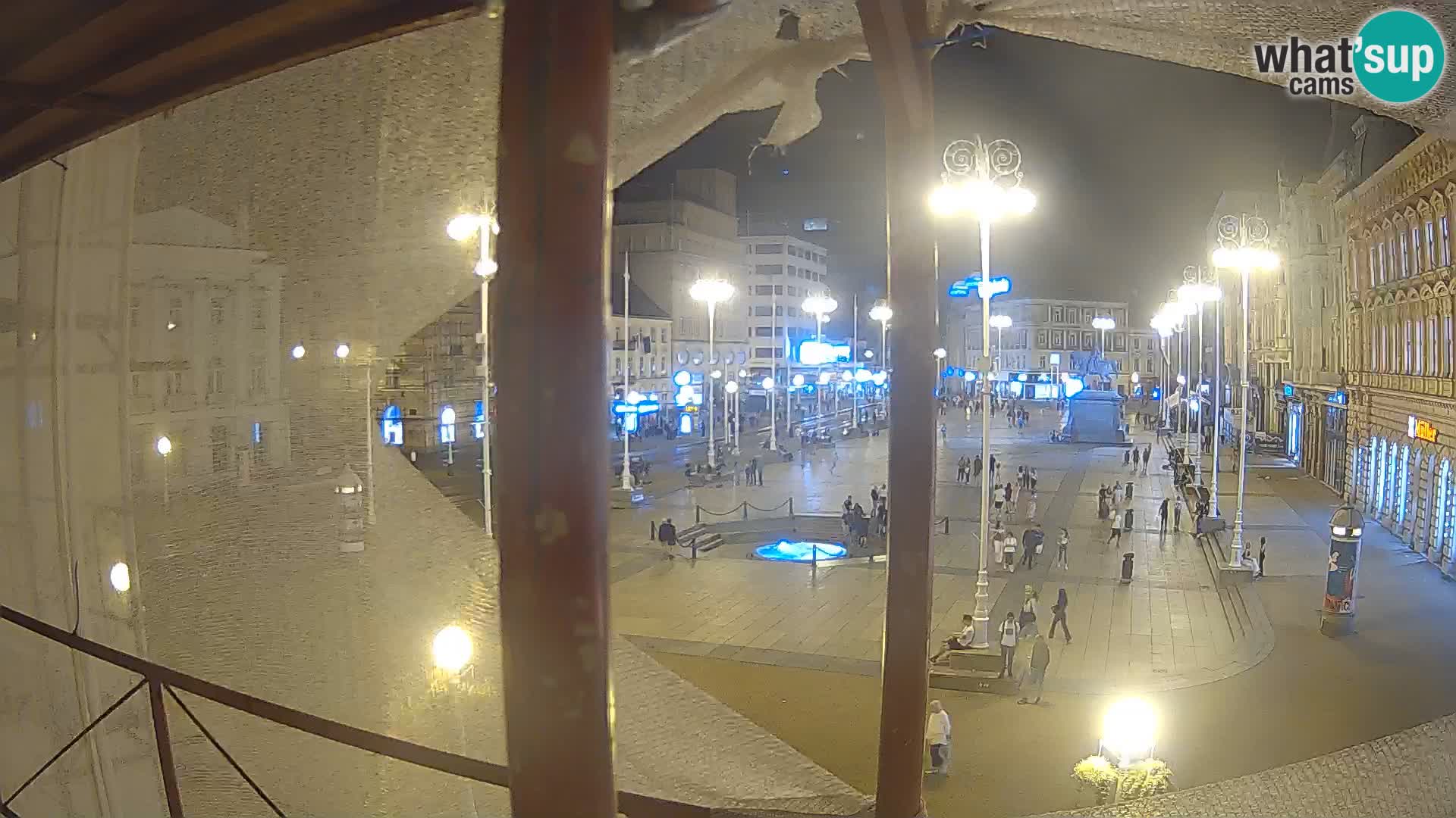 Zagreb web kamera trg Bana Jelačića