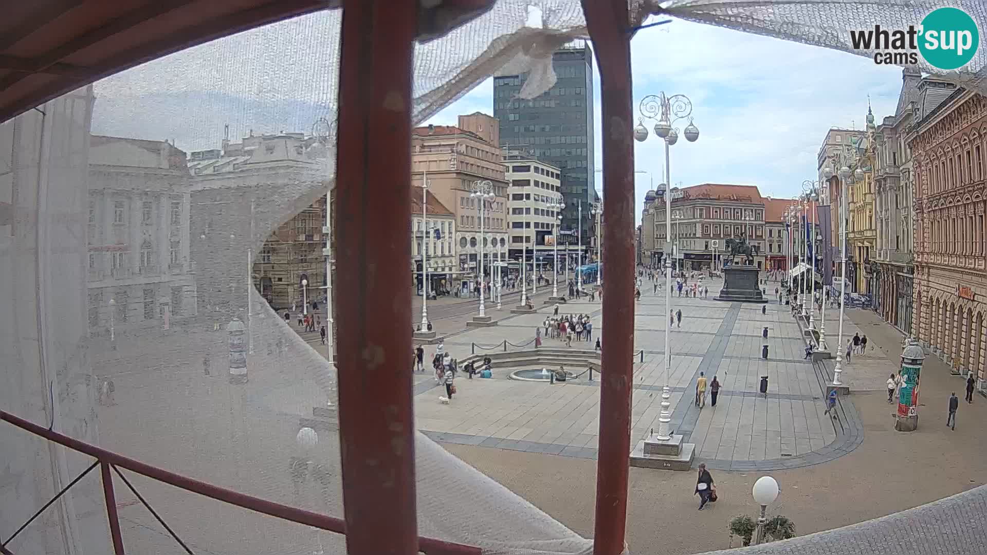 Zagabria Live Webcam piazza Bana Jelačić