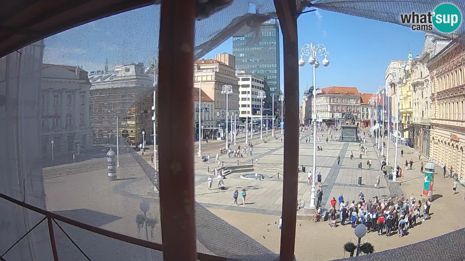 Zagreb camera en vivo plaza Bana Jelačić