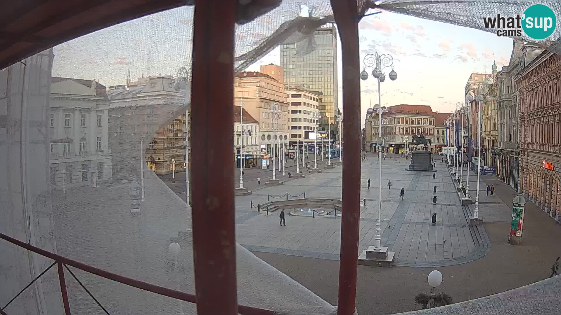 Zagreb web kamera trg Bana Jelačića