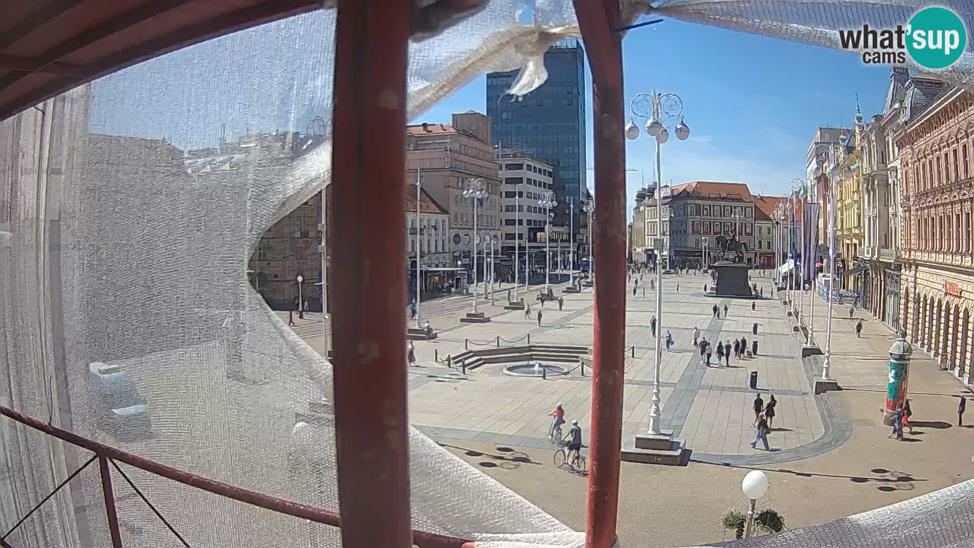 Zagreb web kamera trg Bana Jelačića