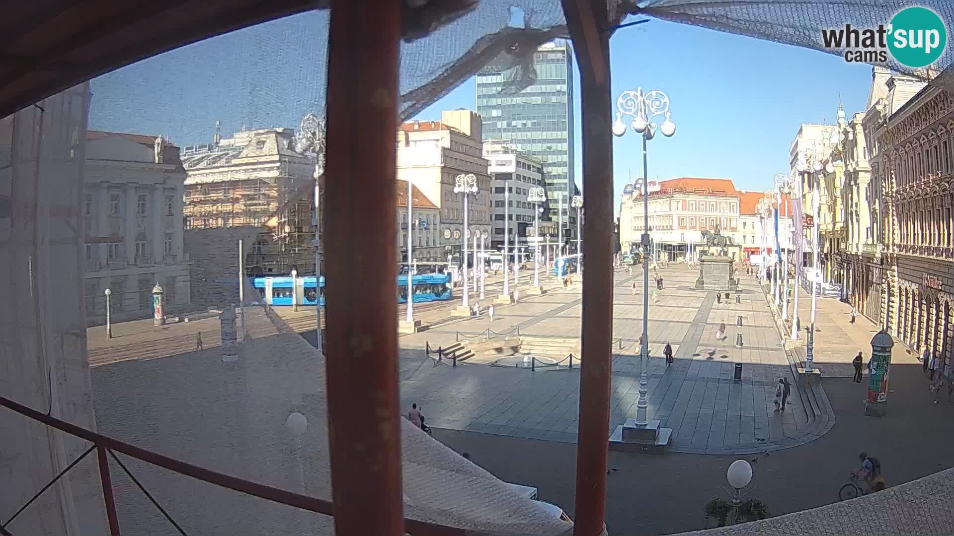 Zagreb Live Webcam Platz Bana Jelačić