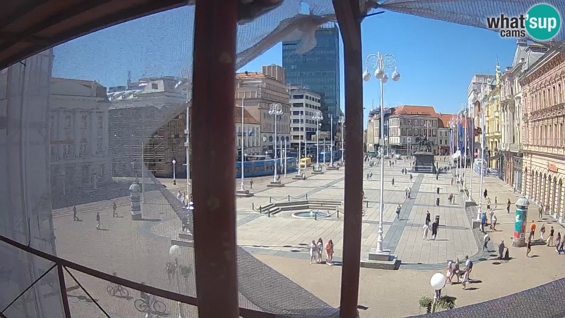 Zagabria Live Webcam piazza Bana Jelačić