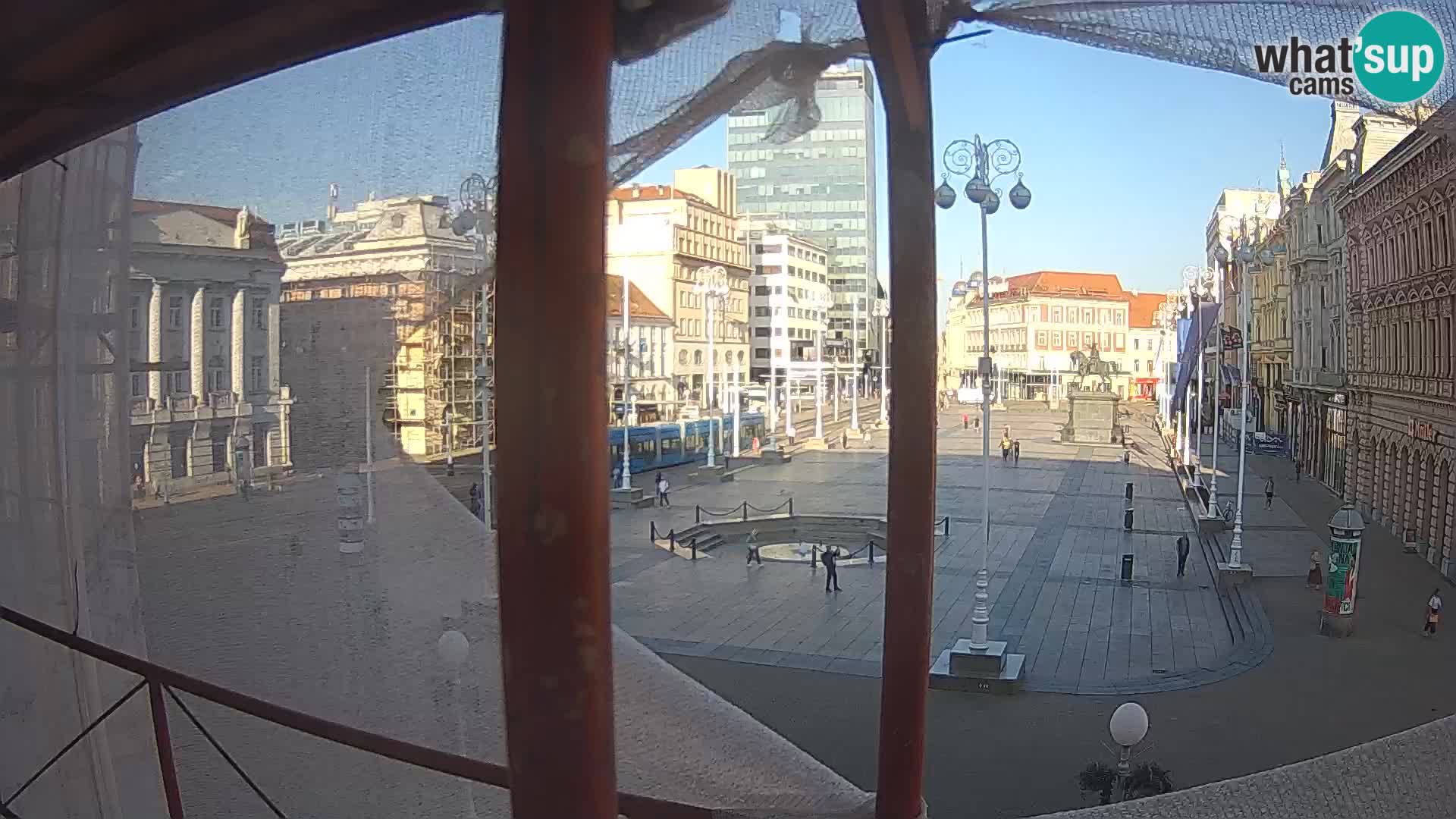 Zagreb Live Webcam Platz Bana Jelačić