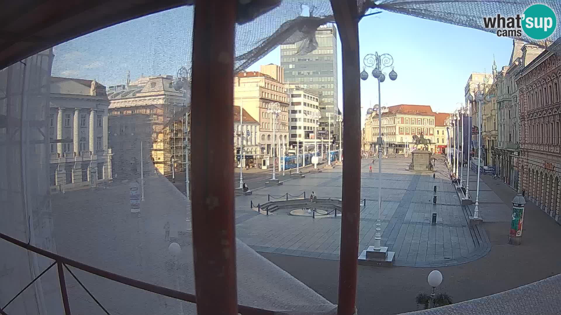 Zagreb Live Webcam Platz Bana Jelačić