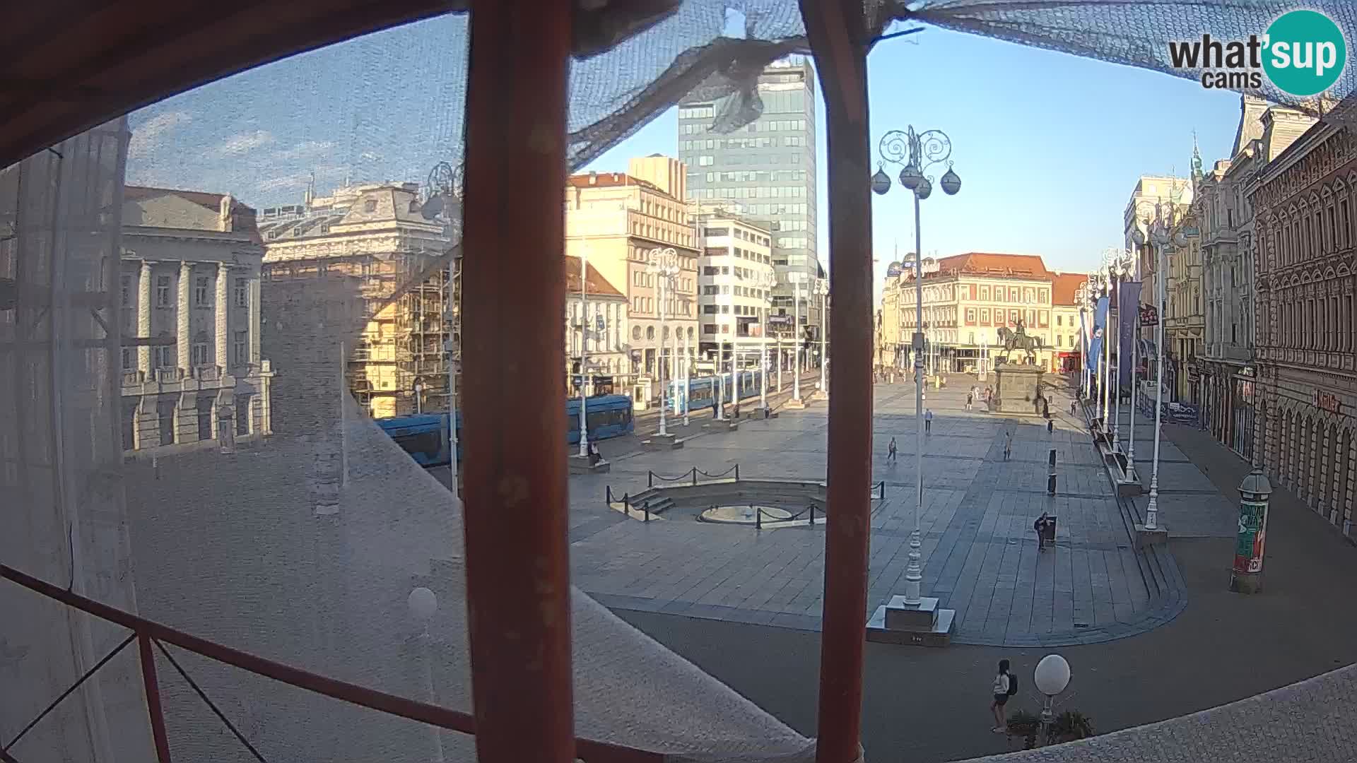 Zagreb web kamera trg Bana Jelačića