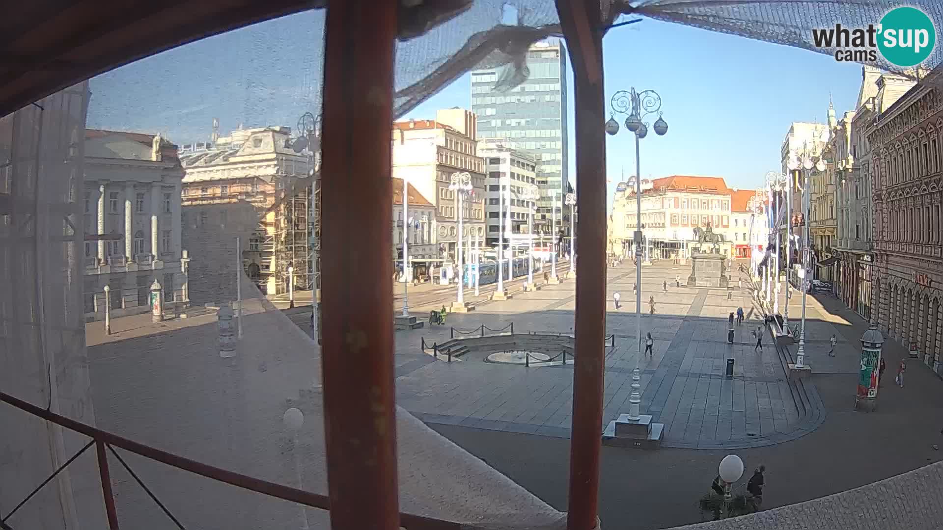 Zagreb web kamera trg Bana Jelačića