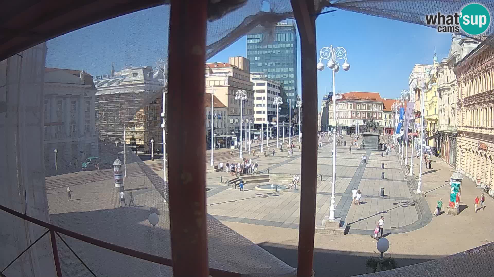 Zagabria Live Webcam piazza Bana Jelačić