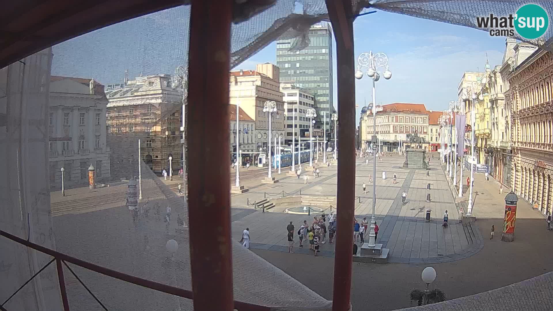 Zagreb camera en vivo plaza Bana Jelačić