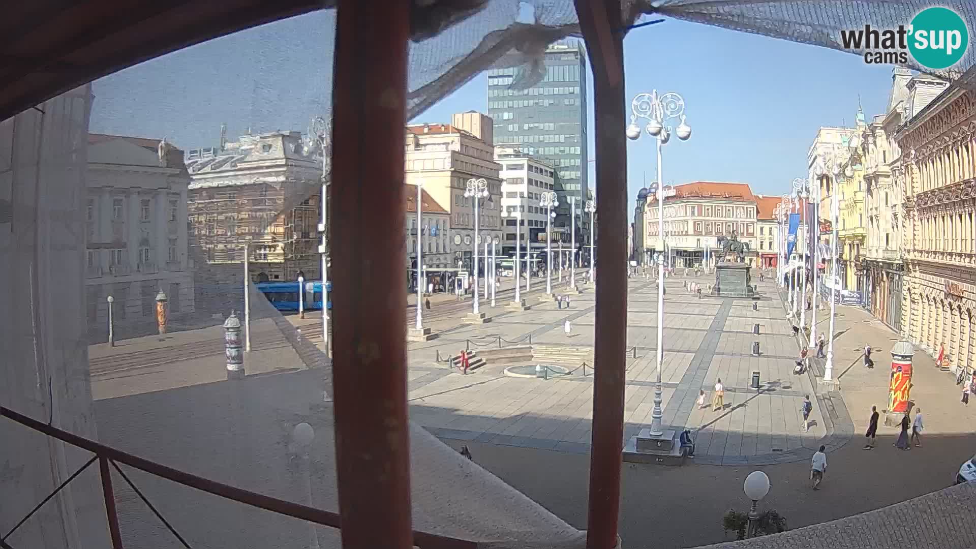 Zagabria Live Webcam piazza Bana Jelačić