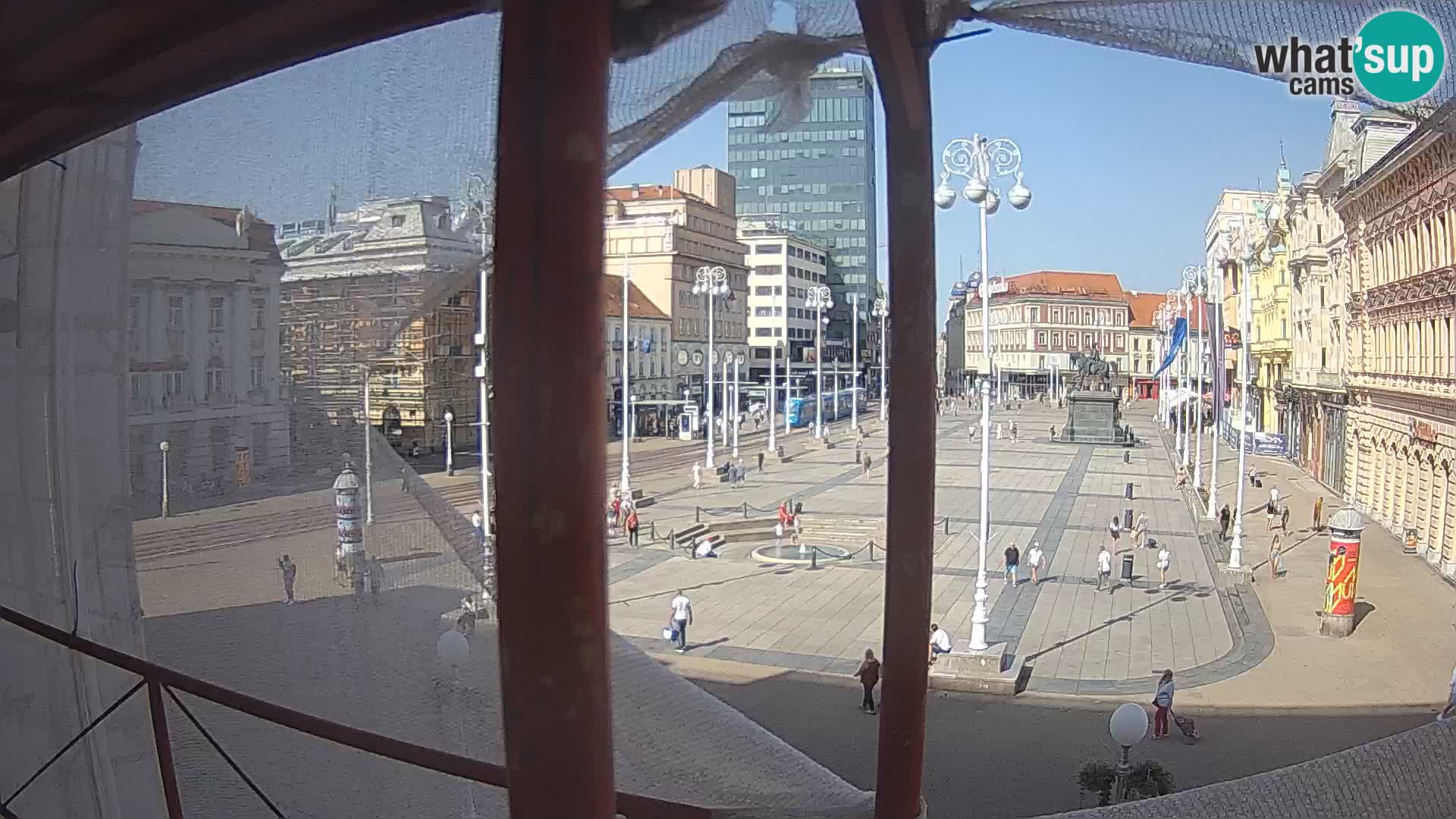 Zagreb Live Webcam Platz Bana Jelačić