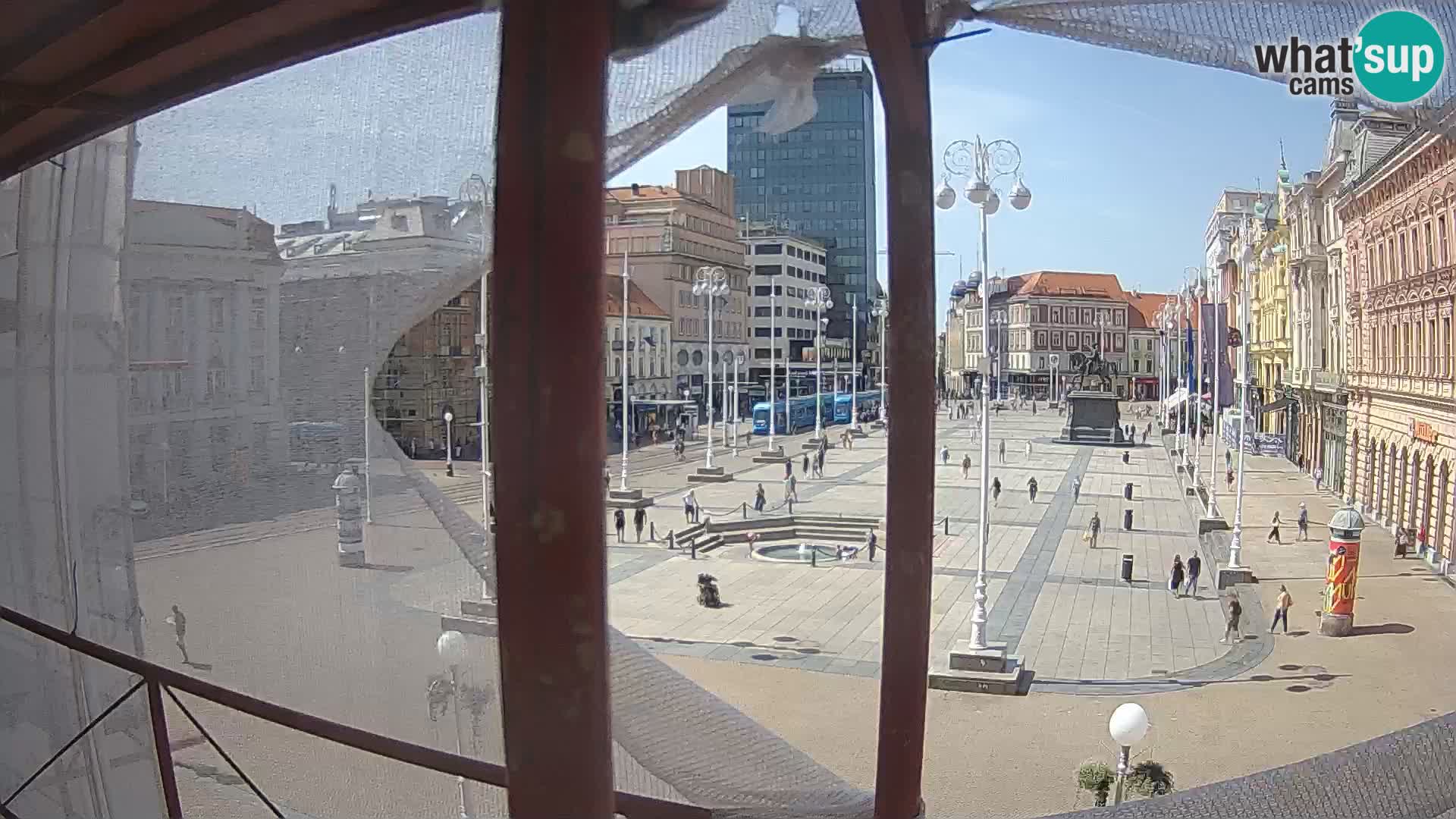 Zagreb camera en vivo plaza Bana Jelačić