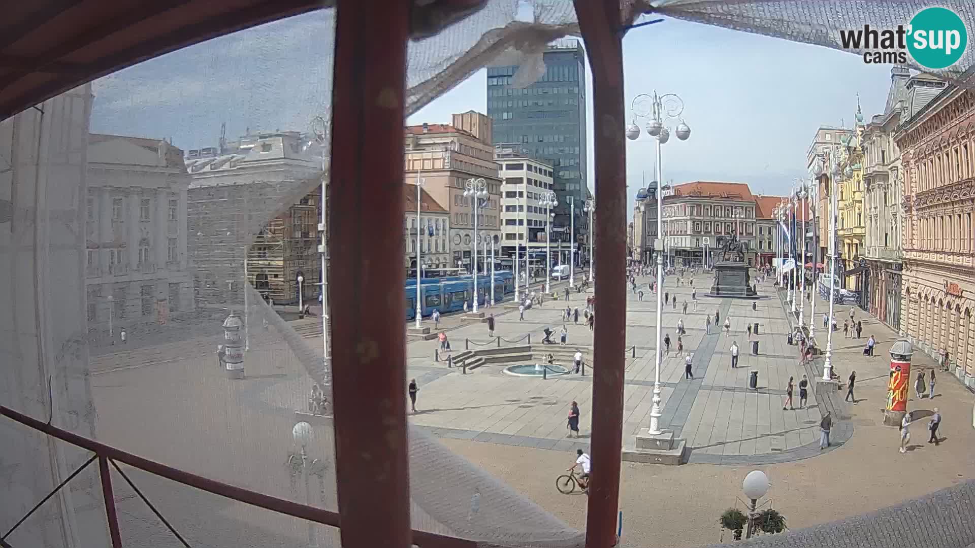Zagreb Live Webcam Platz Bana Jelačić