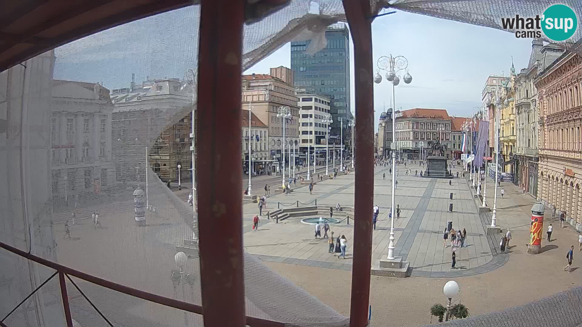 Zagreb Live Webcam Platz Bana Jelačić