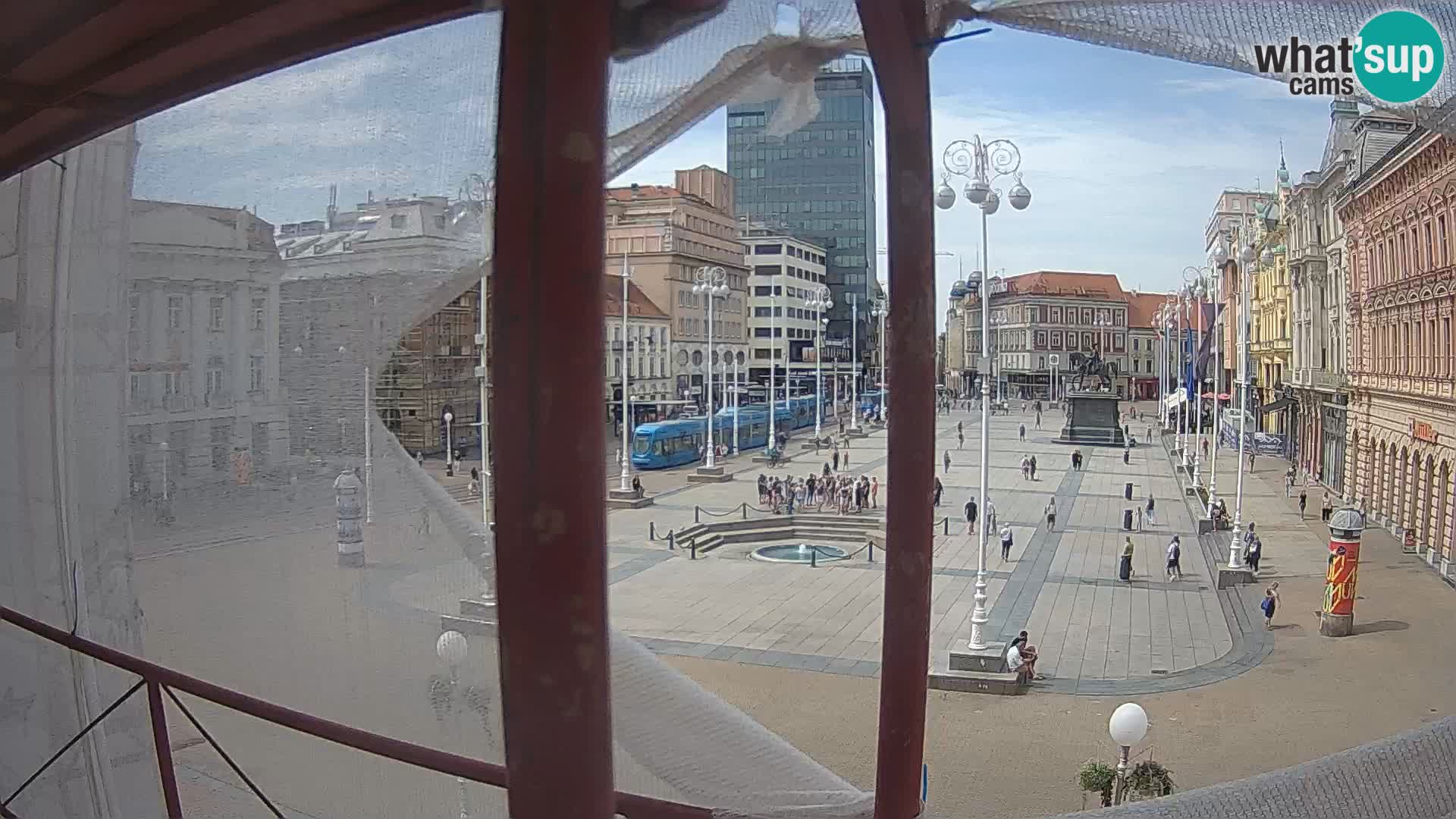 Zagreb web kamera trg Bana Jelačića
