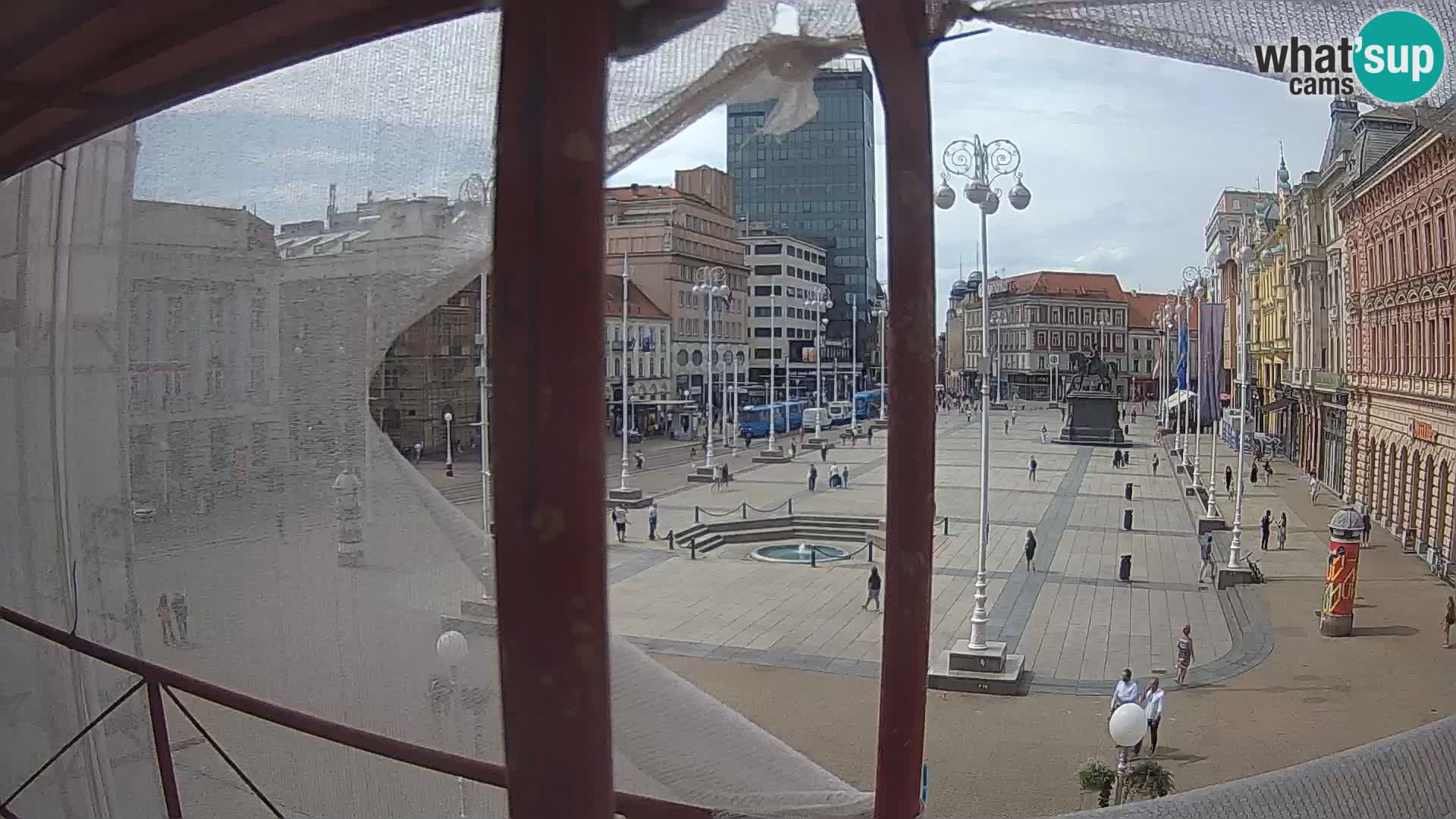 Zagreb Live Webcam Platz Bana Jelačić