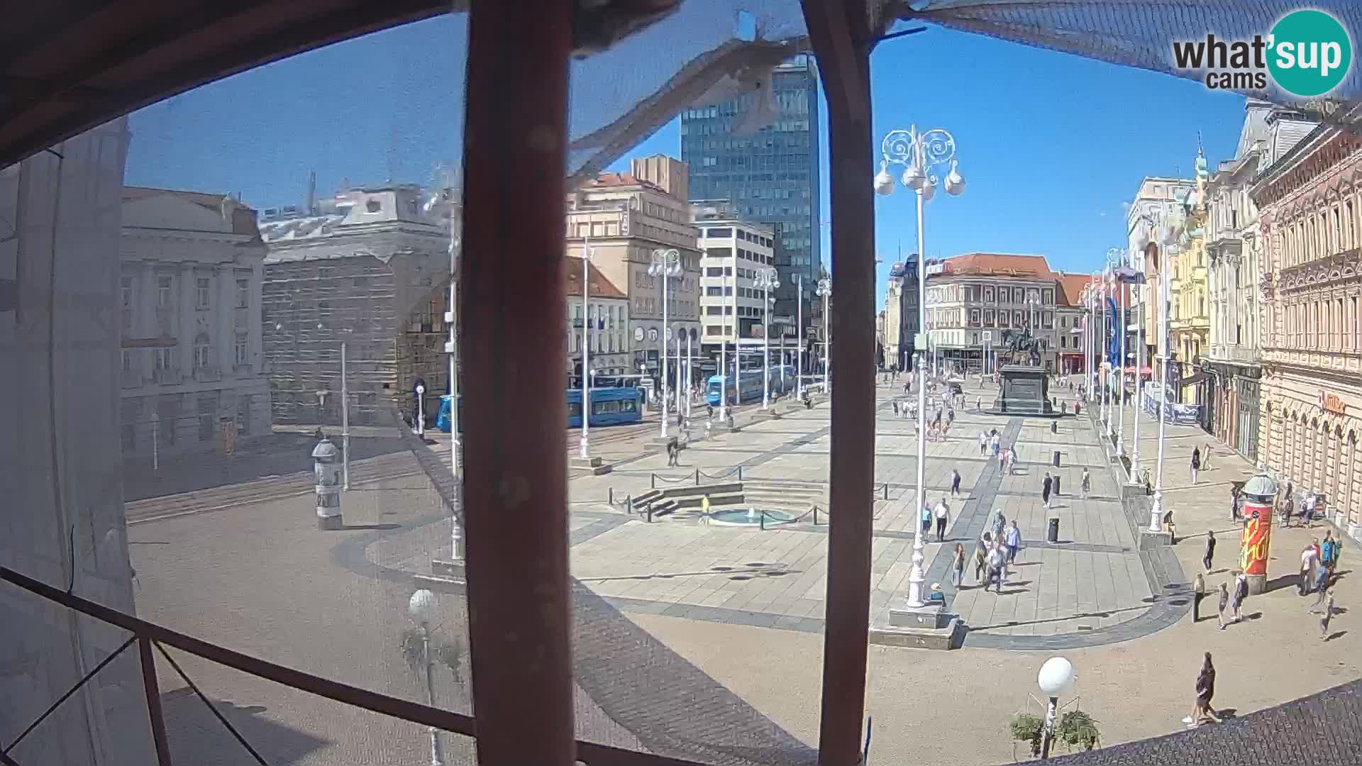 Zagabria Live Webcam piazza Bana Jelačić