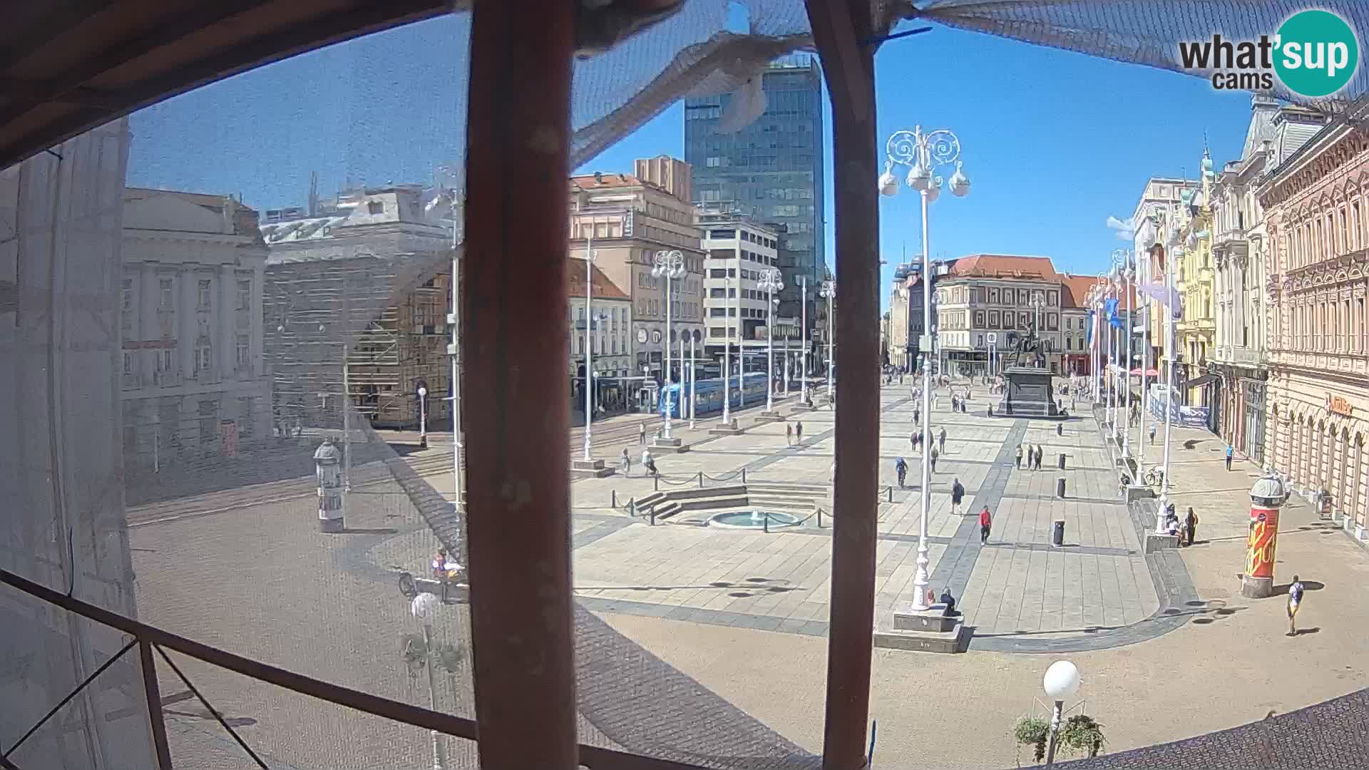 Zagreb camera en vivo plaza Bana Jelačić