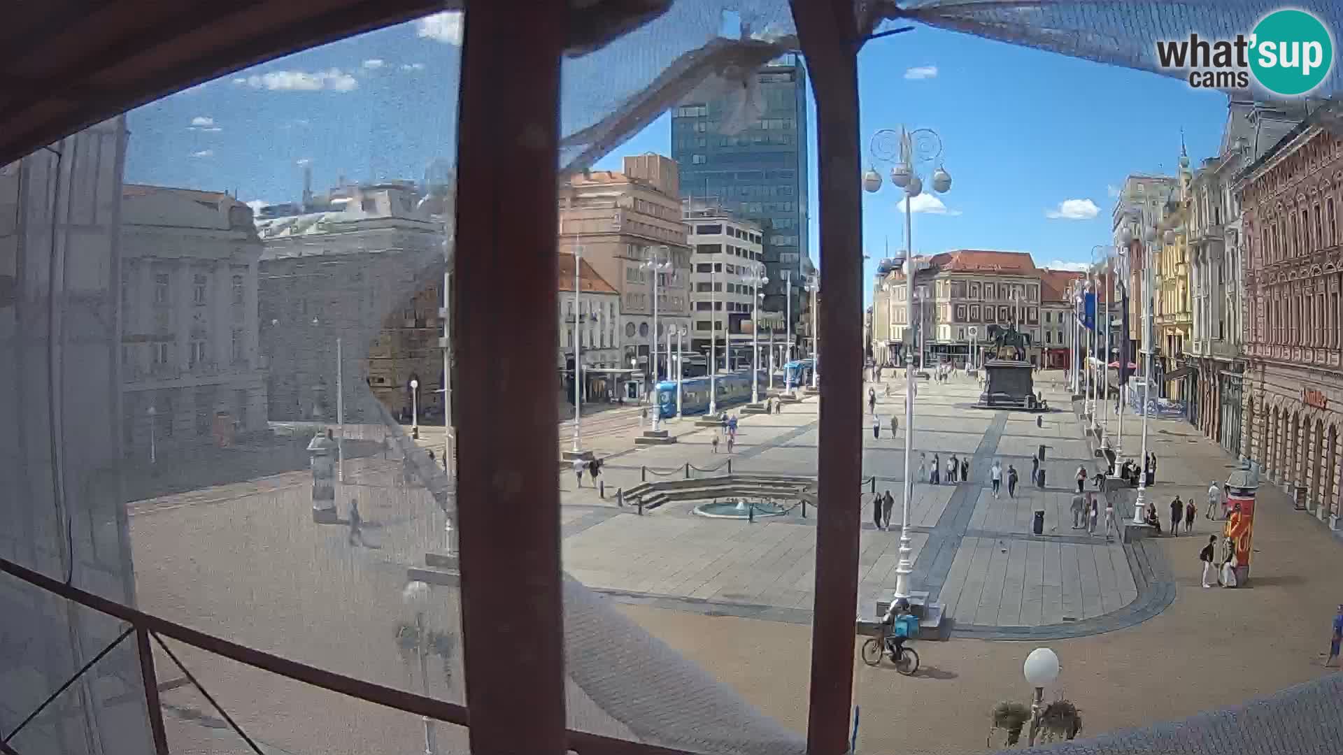 Zagreb Live Webcam Platz Bana Jelačić