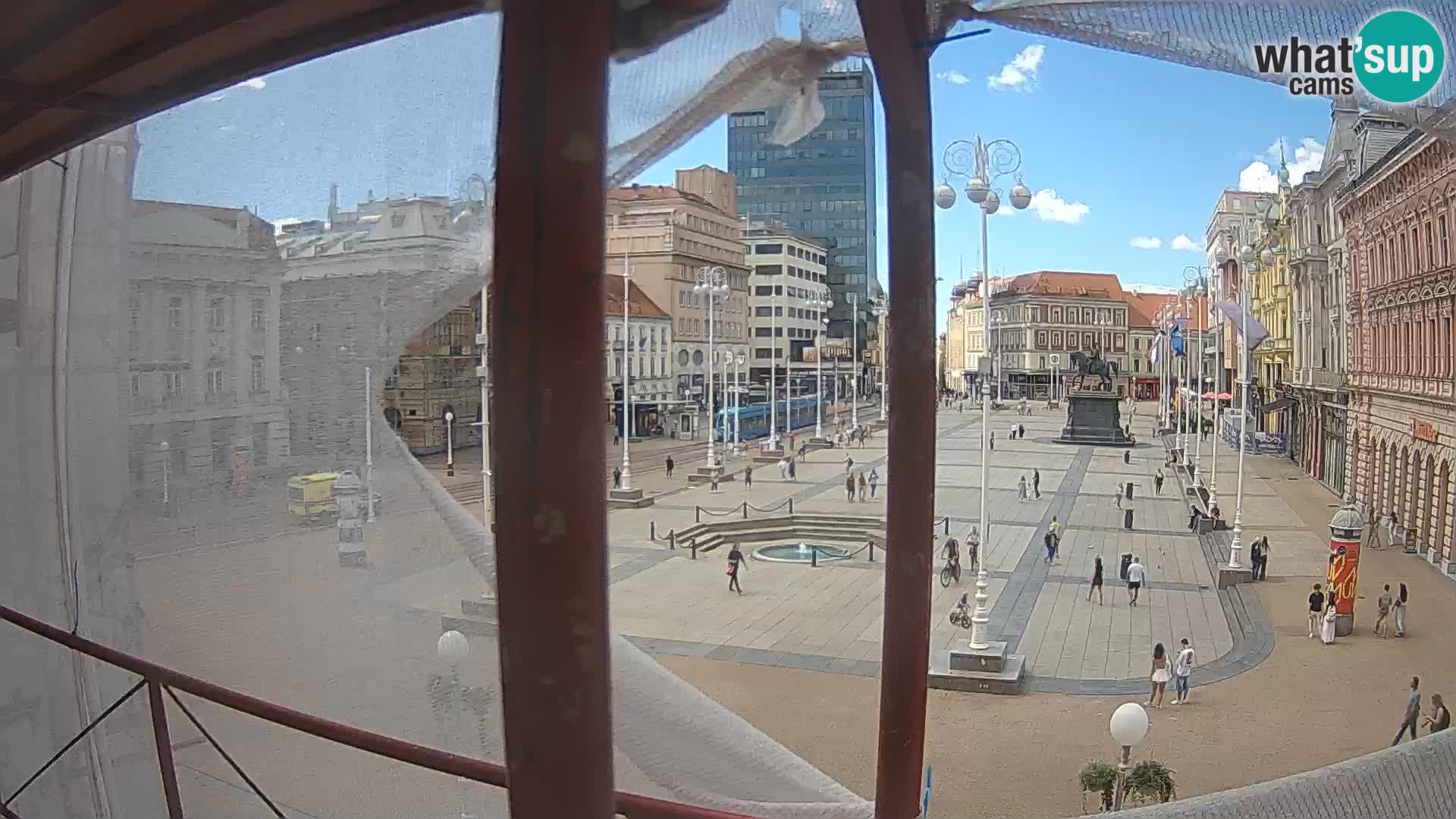 Zagreb Live Webcam Platz Bana Jelačić