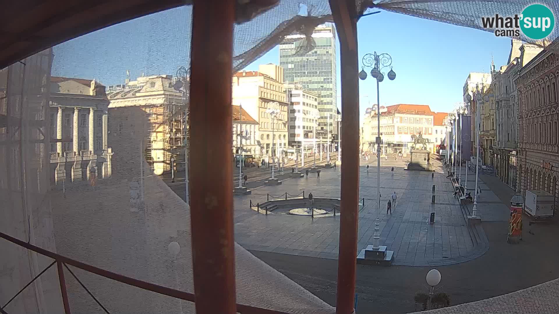Zagreb Live Webcam Platz Bana Jelačić