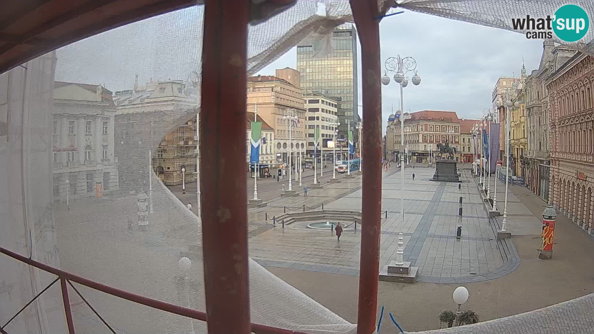 Zagreb Live Webcam Platz Bana Jelačić
