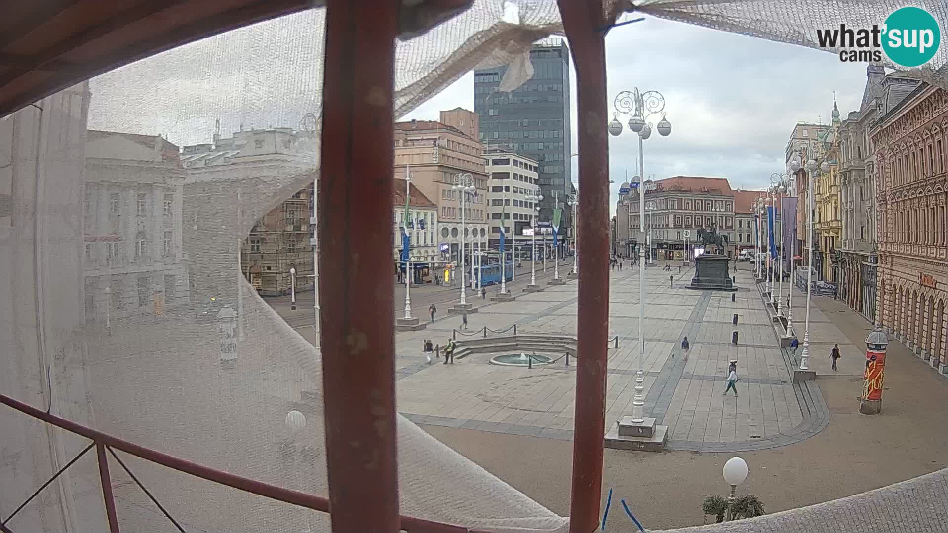 Zagreb Live Webcam Platz Bana Jelačić