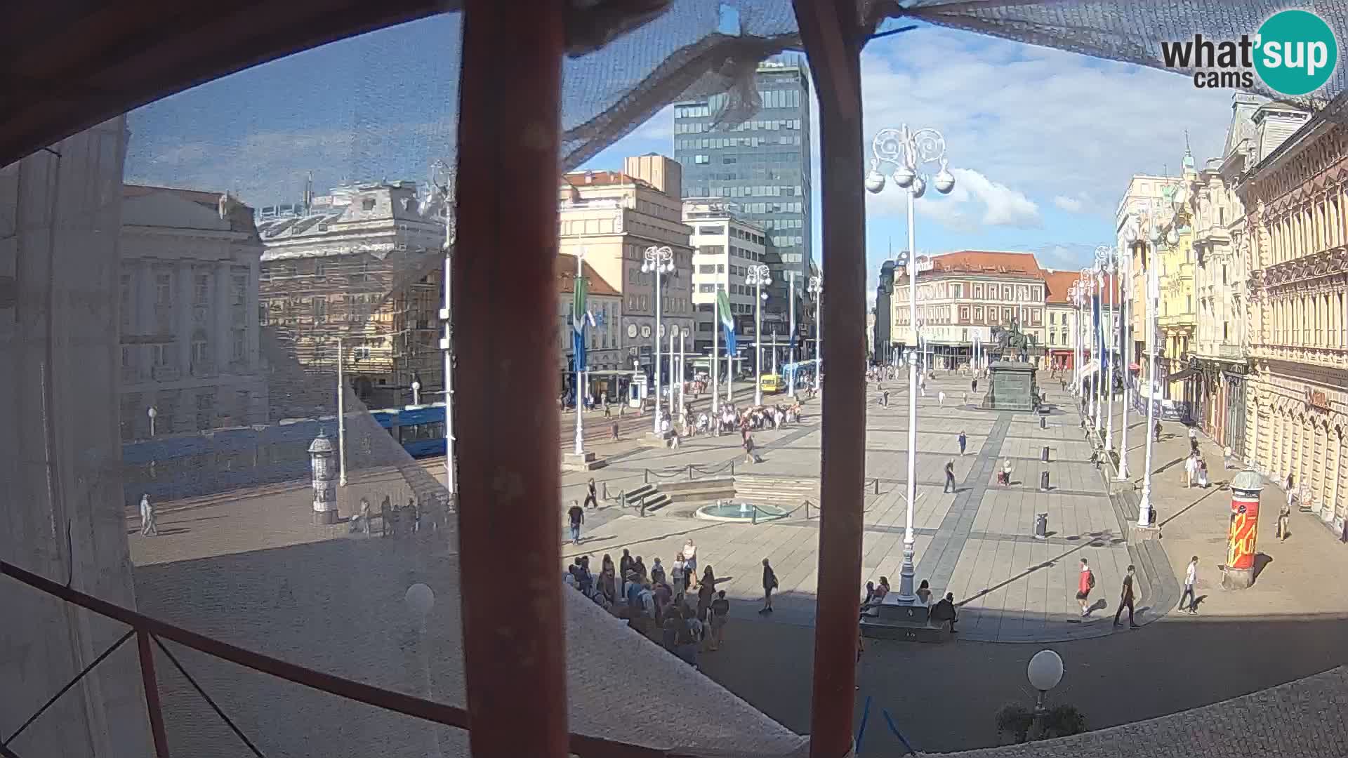 Zagreb web kamera trg Bana Jelačića