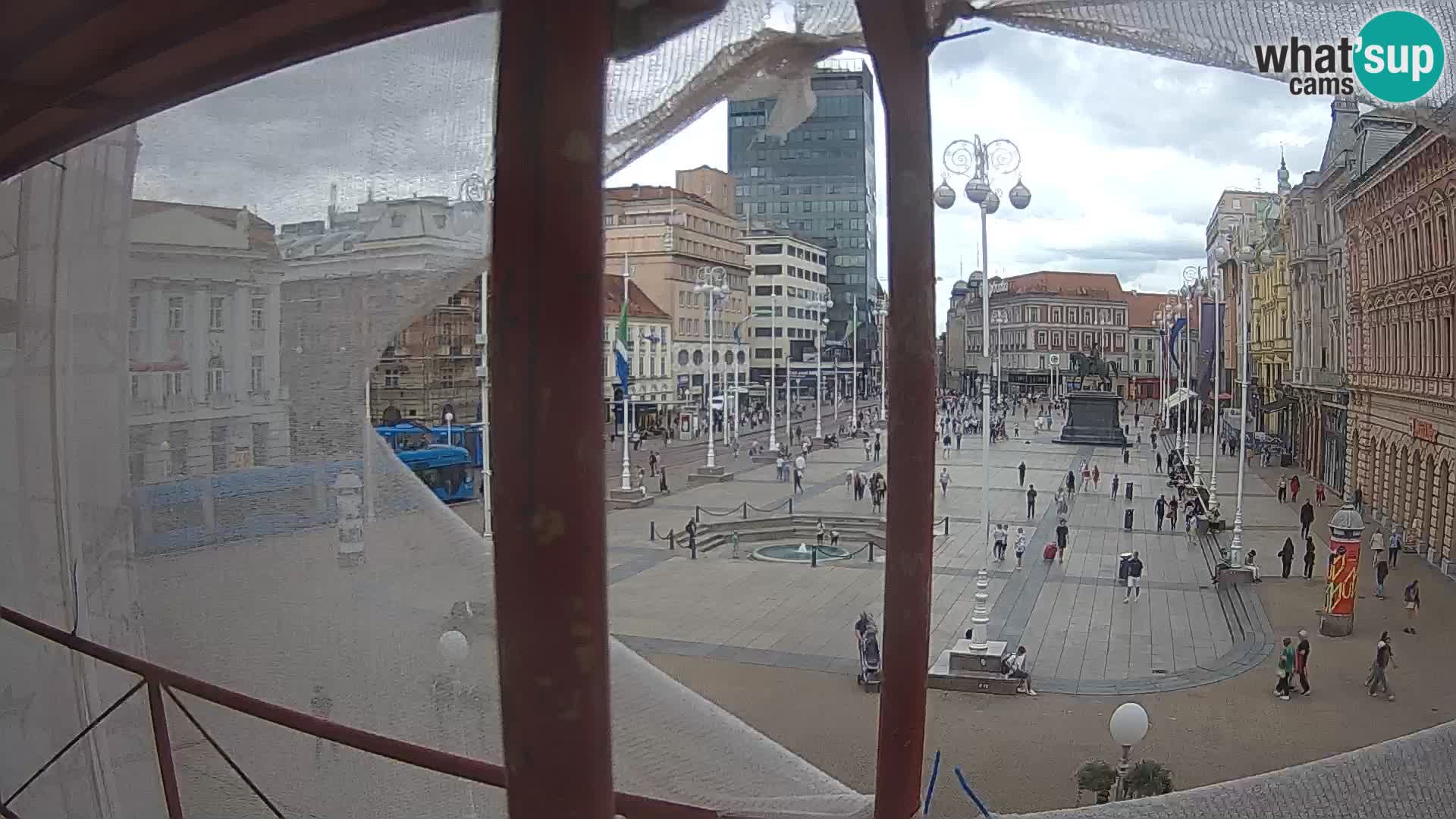 Zagreb Live Webcam Platz Bana Jelačić