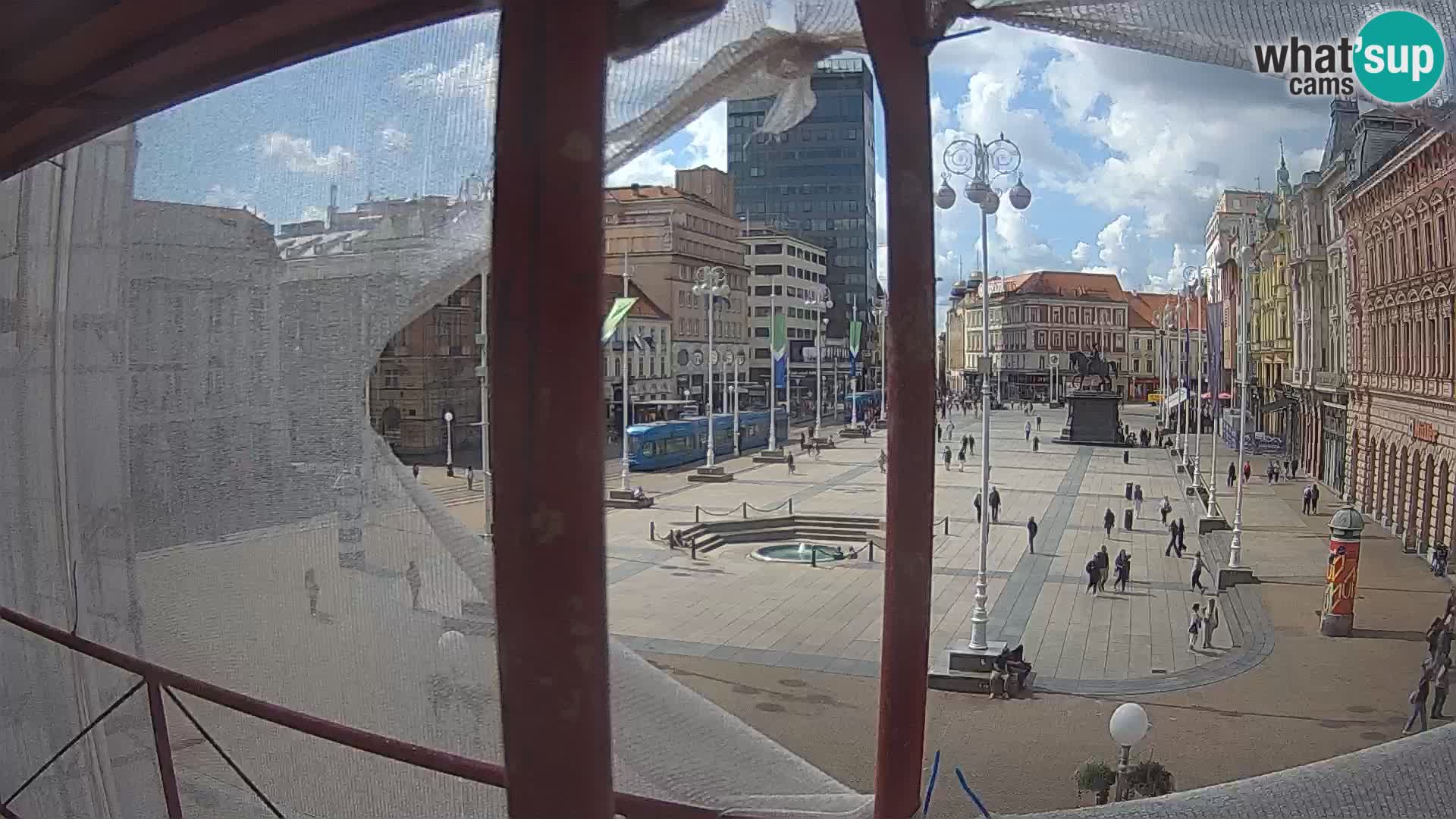 Zagreb Live Webcam Platz Bana Jelačić