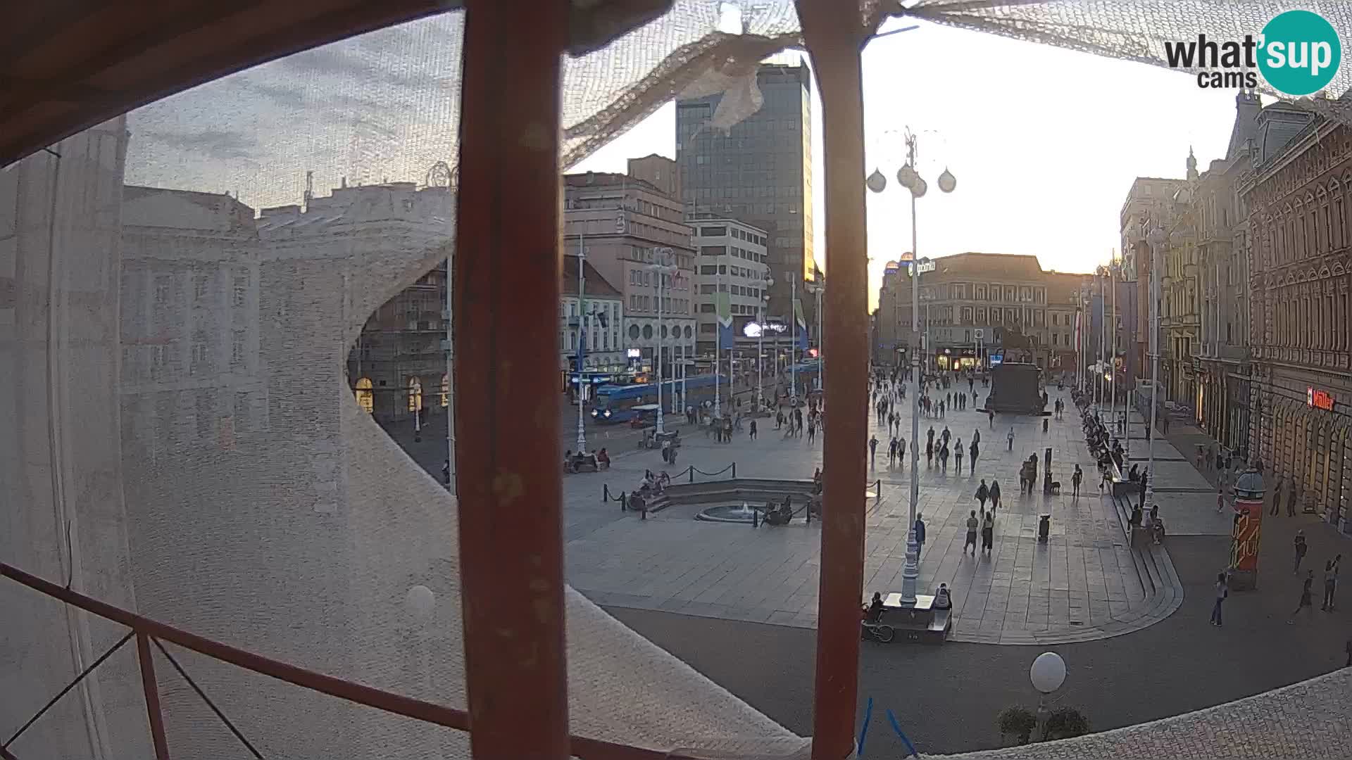 Zagreb camera en vivo plaza Bana Jelačić