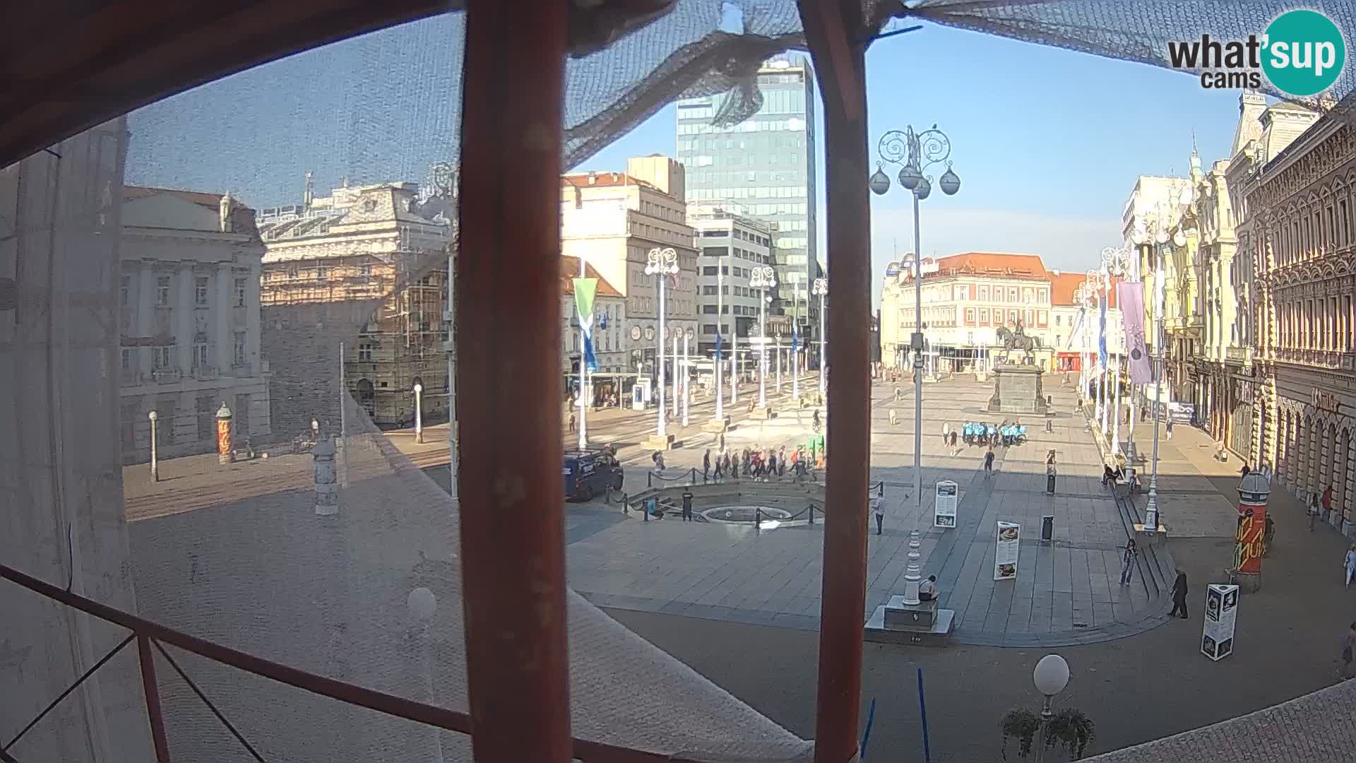 Zagabria Live Webcam piazza Bana Jelačić