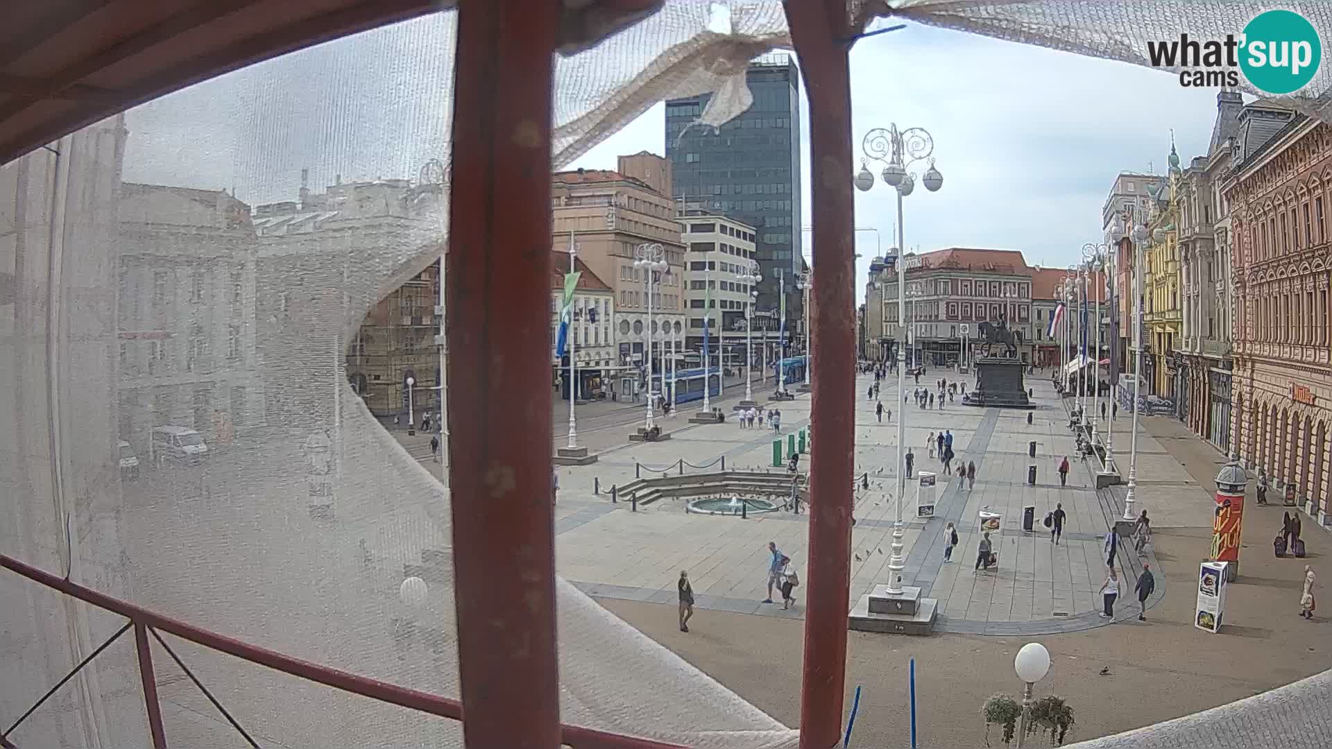 Zagreb camera en vivo plaza Bana Jelačić