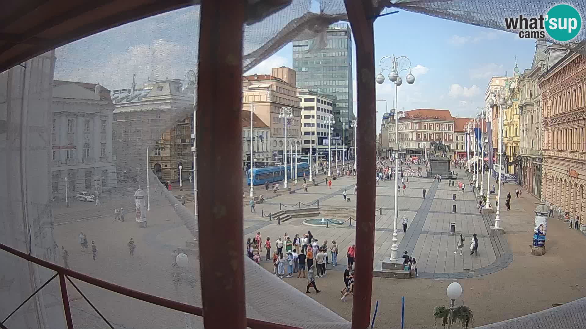 Zagreb Live Webcam Platz Bana Jelačić