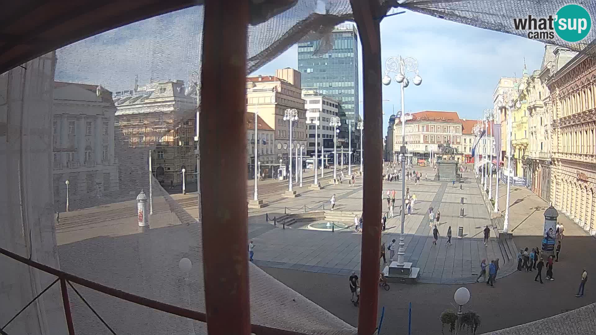 Zagabria Live Webcam piazza Bana Jelačić