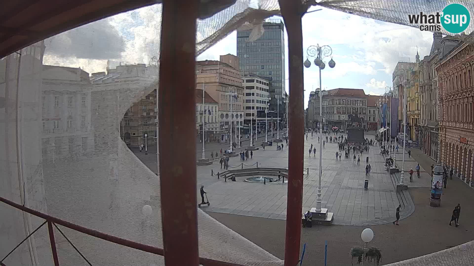 Zagreb web kamera trg Bana Jelačića