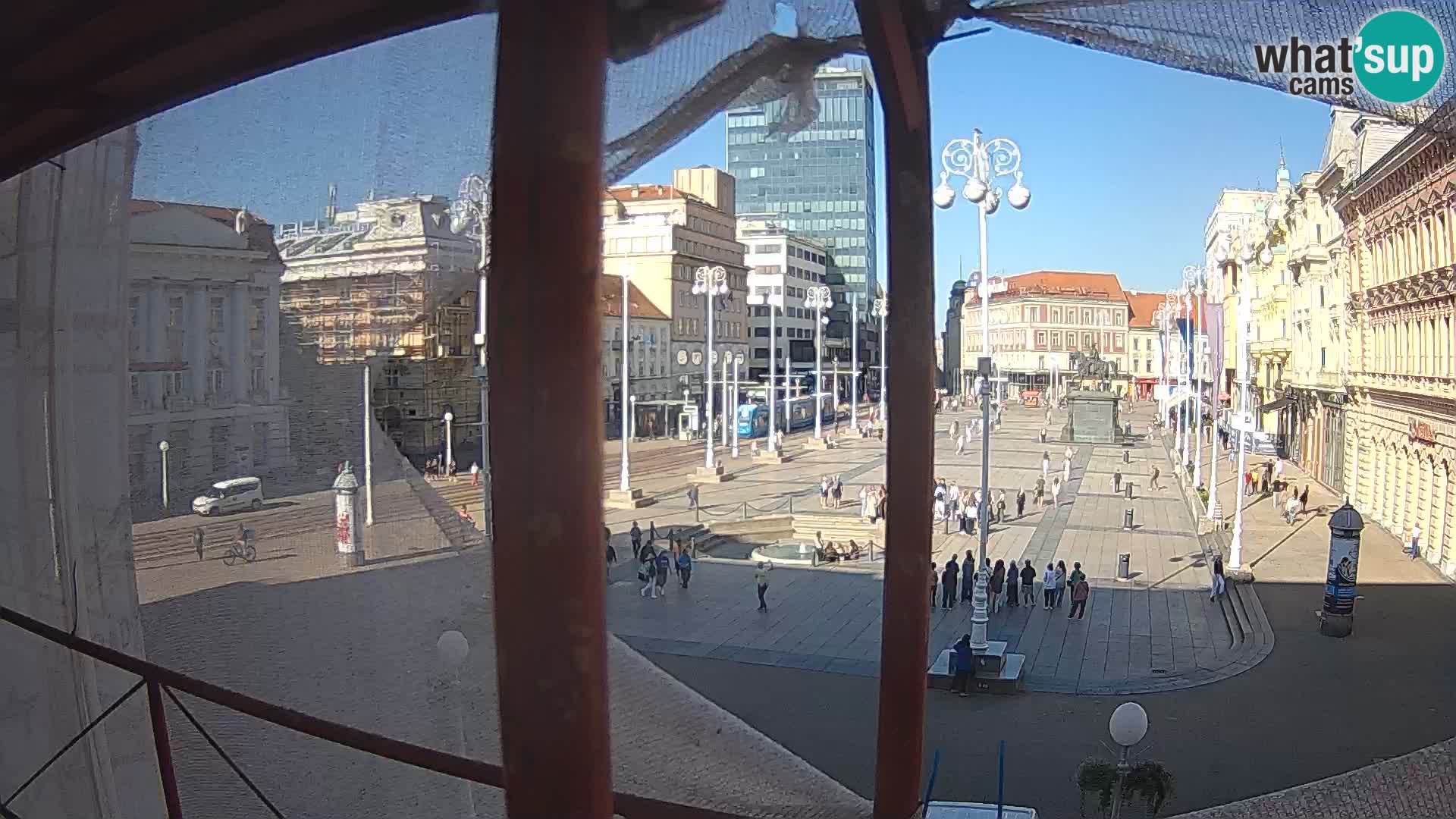 Zagreb camera en vivo plaza Bana Jelačić