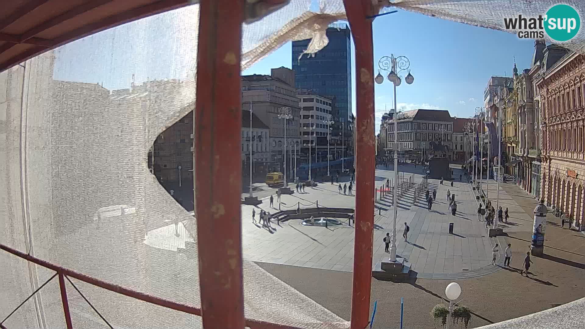 Zagreb web kamera trg Bana Jelačića